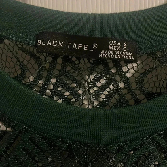 Black Tape hunter green Lace top - Size Small - Picture 3 of 7